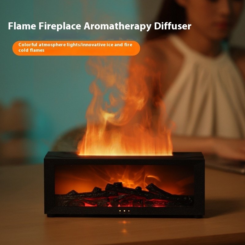 Flame Aroma Diffuser & Humidifier with 7-Color LED - Image 5