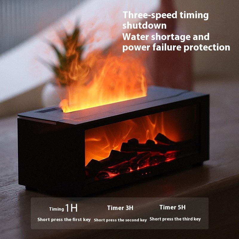 Flame Aroma Diffuser & Humidifier with 7-Color LED - Image 9