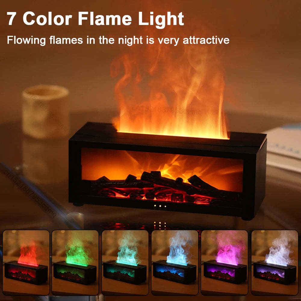 Flame Aroma Diffuser & Humidifier with 7-Color LED - Image 7