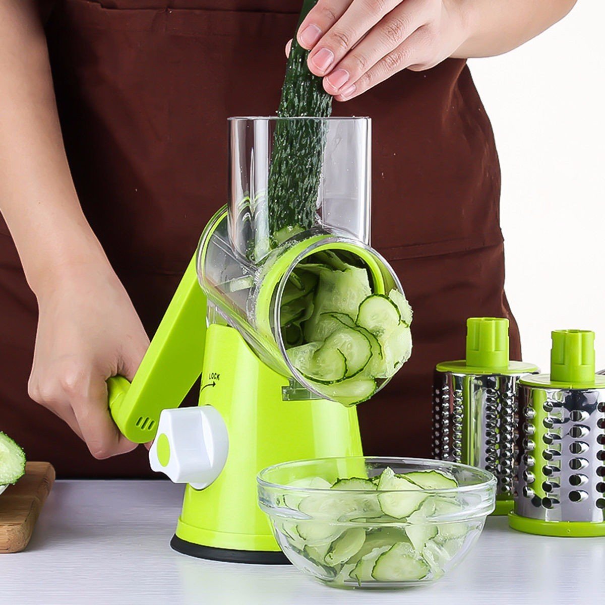 3-in-1 Manual Vegetable Slicer & Shredder - Image 3