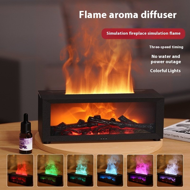 Flame Aroma Diffuser & Humidifier with 7-Color LED - Image 8