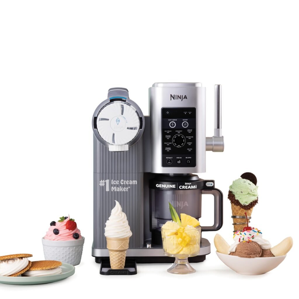 Ninja CREAMi Scoop & Swirl 13-in-1 Ice Cream and Soft Serve Maker, NC701
