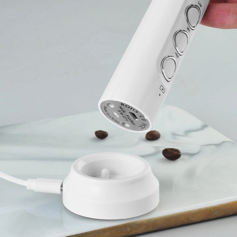 3-in-1 Rechargeable Electric Milk Frother - Image 4