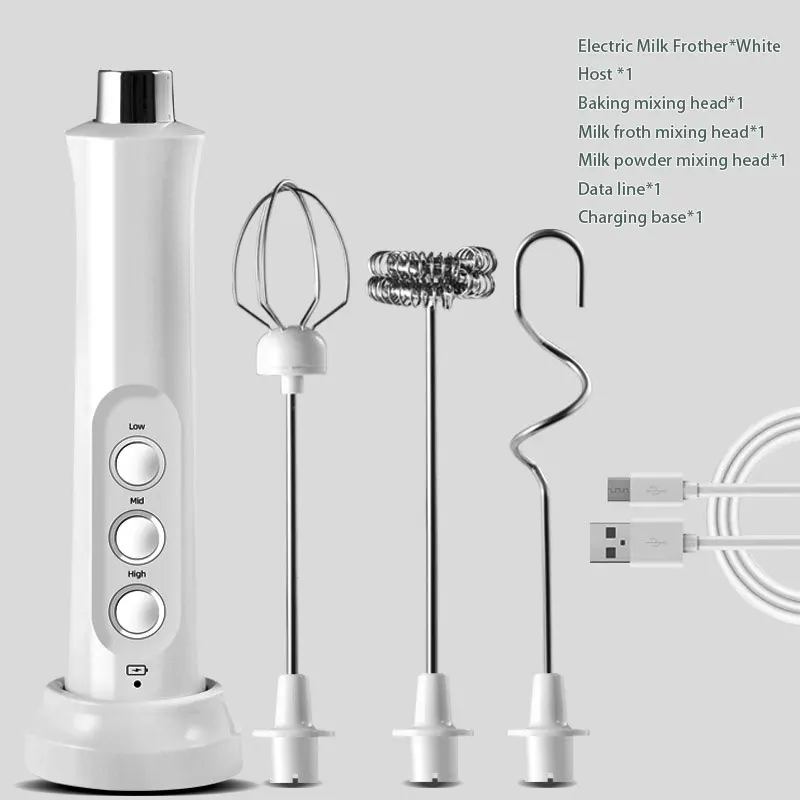 3-in-1 Rechargeable Electric Milk Frother - Image 7