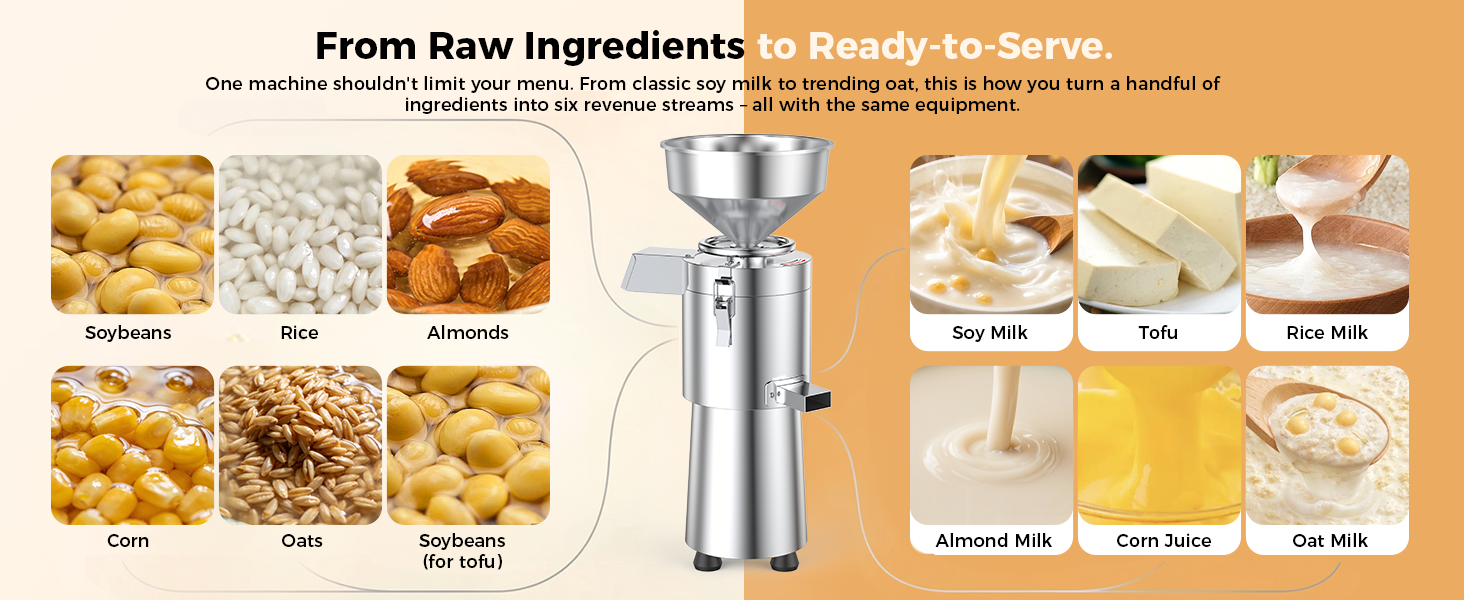 LLBWACT Commercial Soy Milk Maker, 1100W Stainless Steel Machine - image 10