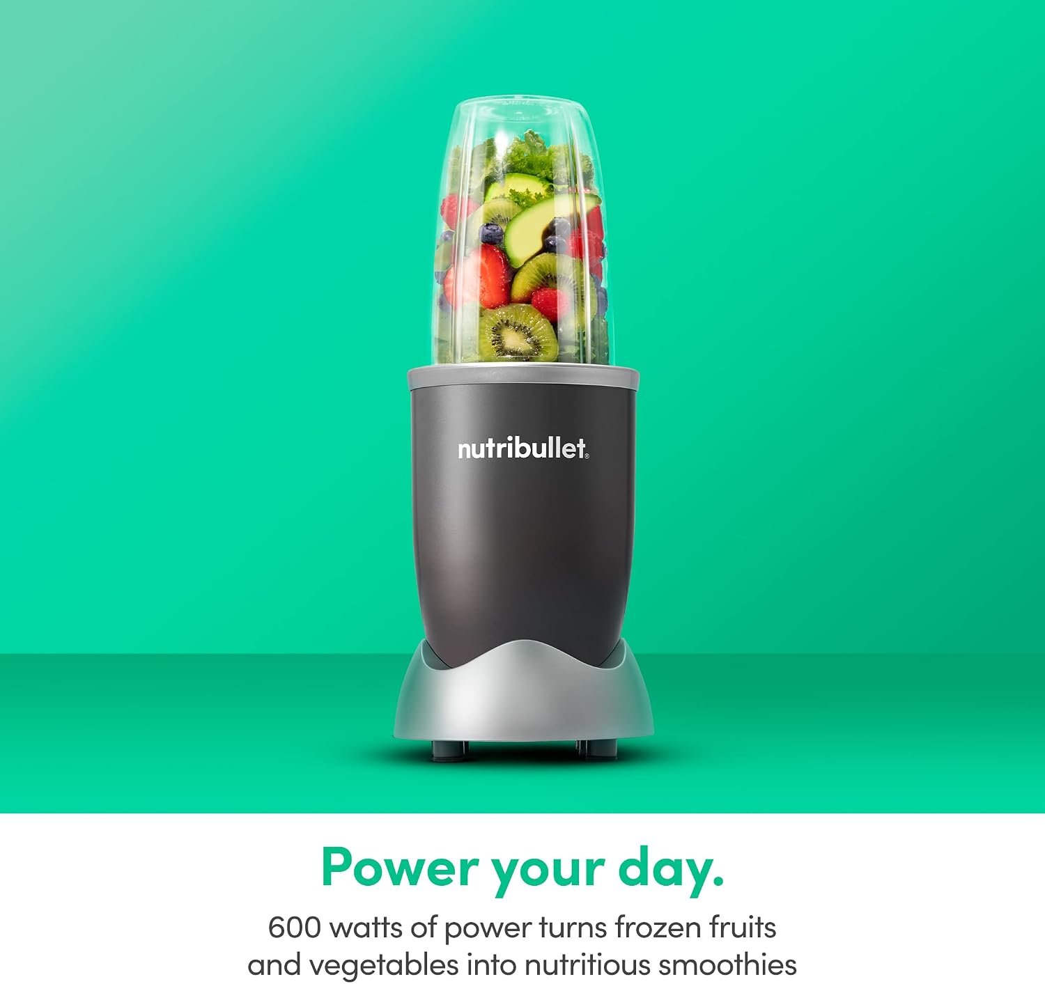 Amazon.com: nutribullet Personal Blender, 600W, 24oz Cup, 18 oz Cup, NBR-0601WM | 600-watt base blends smoothies, shakes & frozen drinks. Includes (2) Cups (1) Travel Lid. Dishwasher safe.: Home & Kitchen - image 14