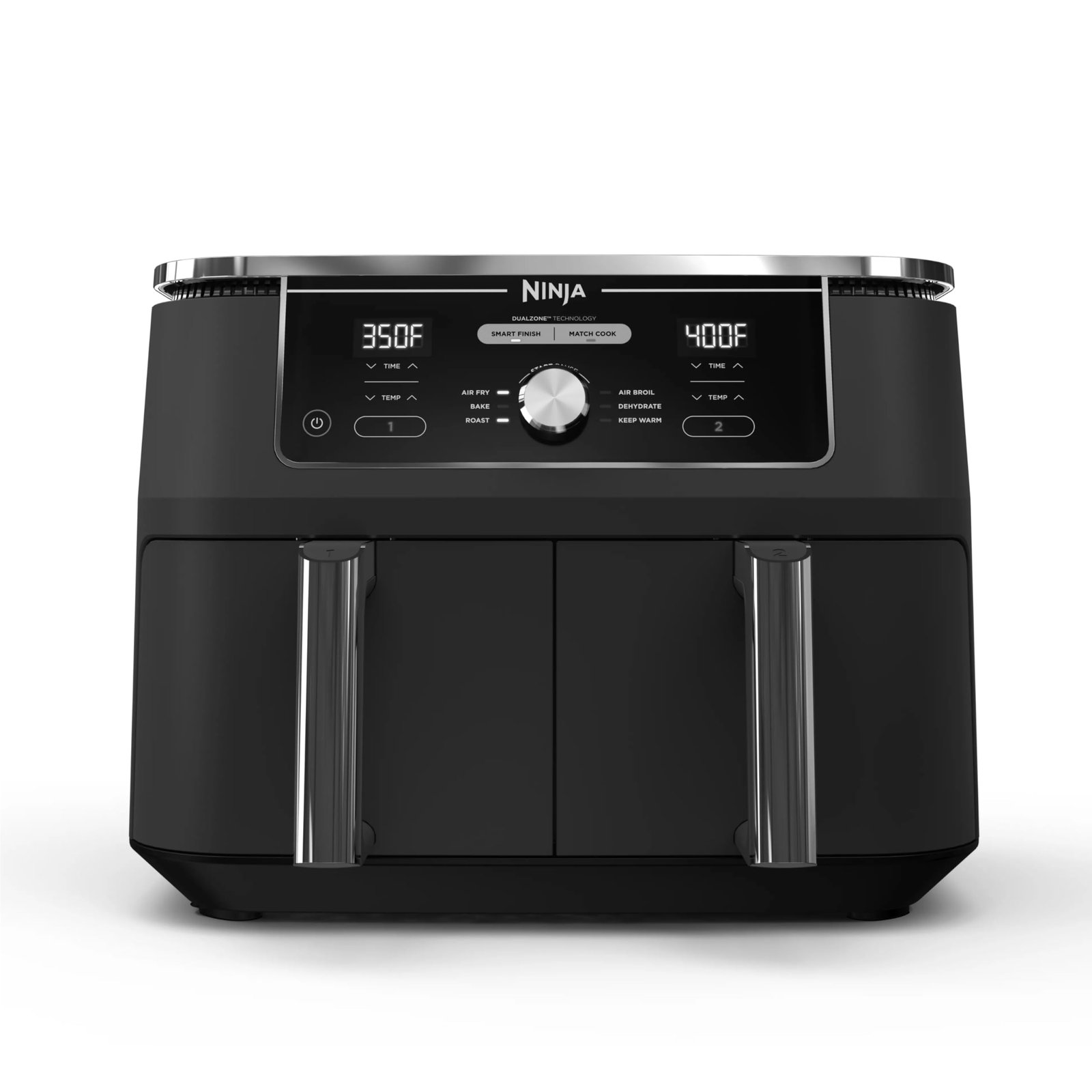 Ninja Foodi 8-Quart DualZone 6-in-1 Air Fryer, Grey, DZ201 - image 2