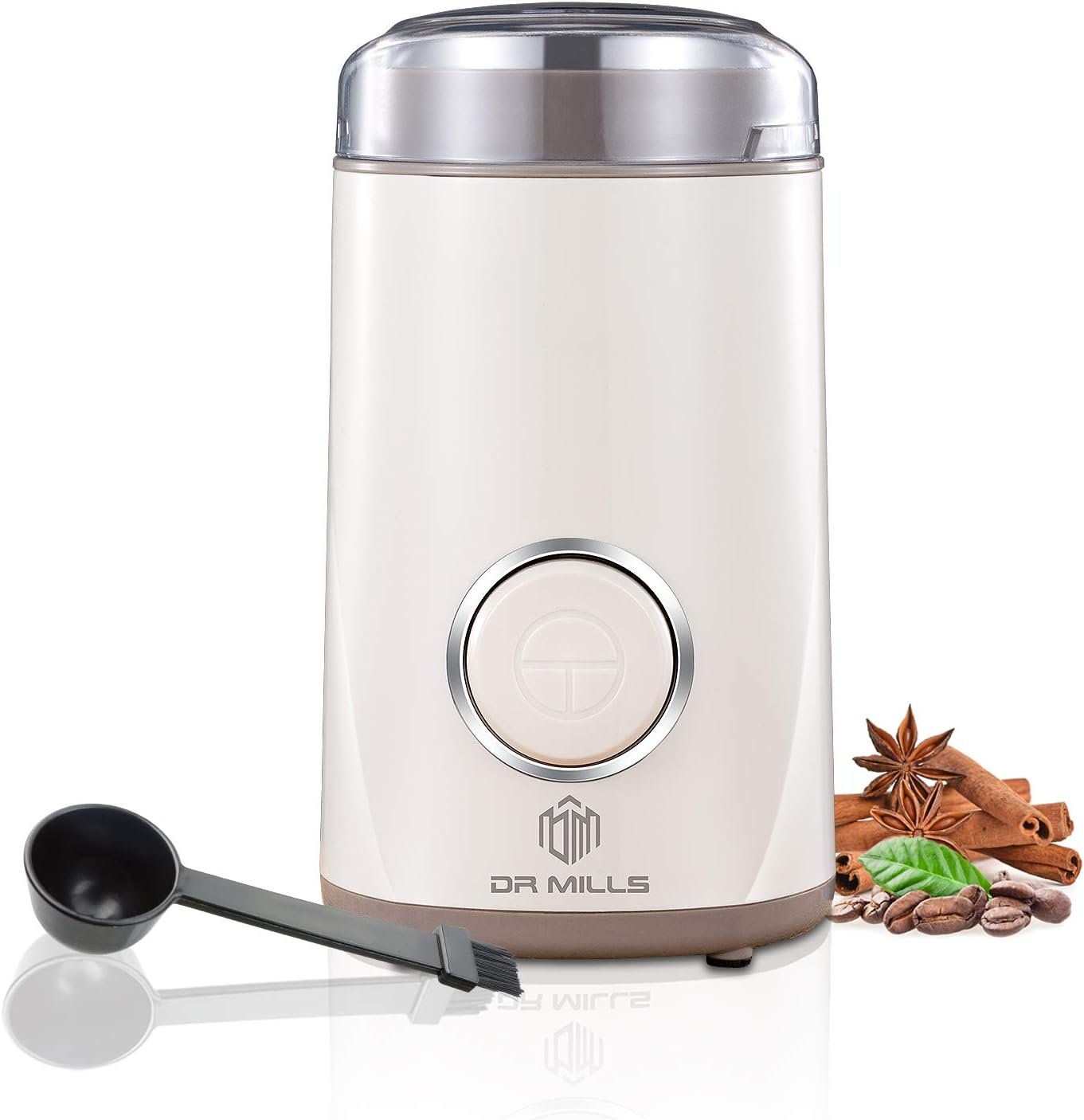 DR MILLS DM-7441W Electric Coffee and Spice Grinder – 150W, SUS304 Stainless Steel, White - image 13