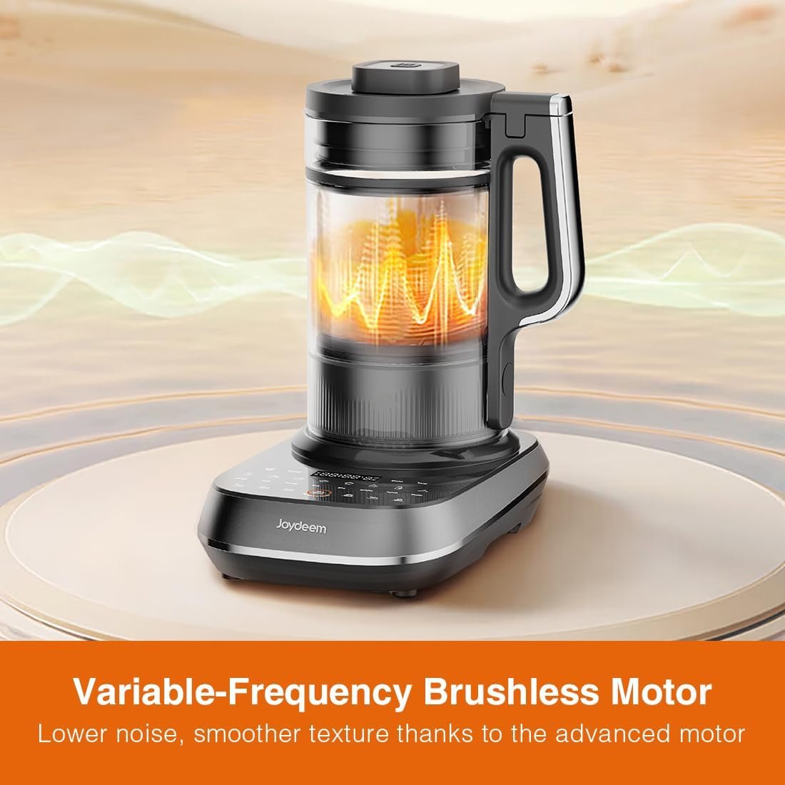 Joydeem JD-B1Pro Soymilk Maker – Heated Blender with Grinding Cup, 1.75L, Black - image 3