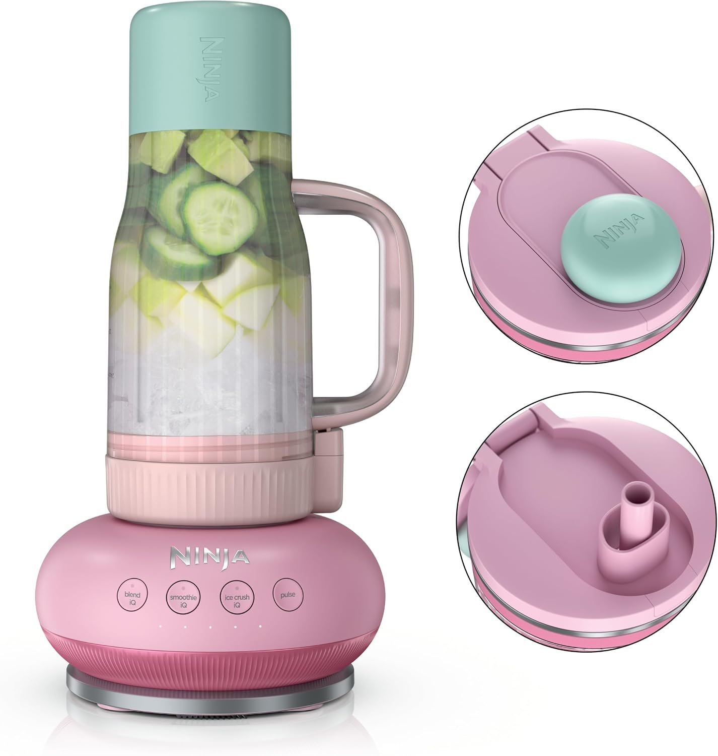 Ninja BlendBOSS Personal Blender, 26 oz Tumbler, 1200 Peak Watts, Pink Peppercorn, DB351PK1BRN