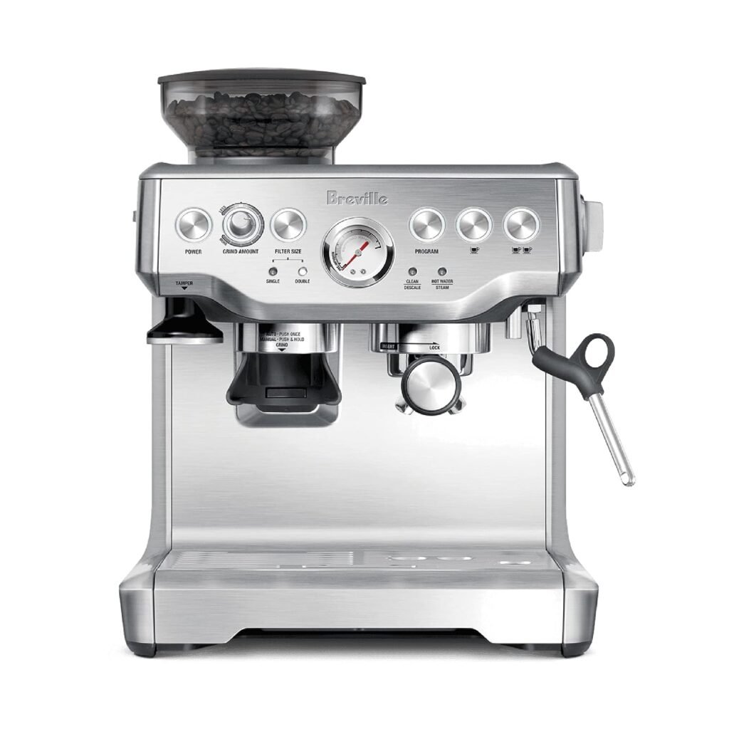 Breville BES870XL Barista Express Espresso Machine, Brushed Stainless Steel