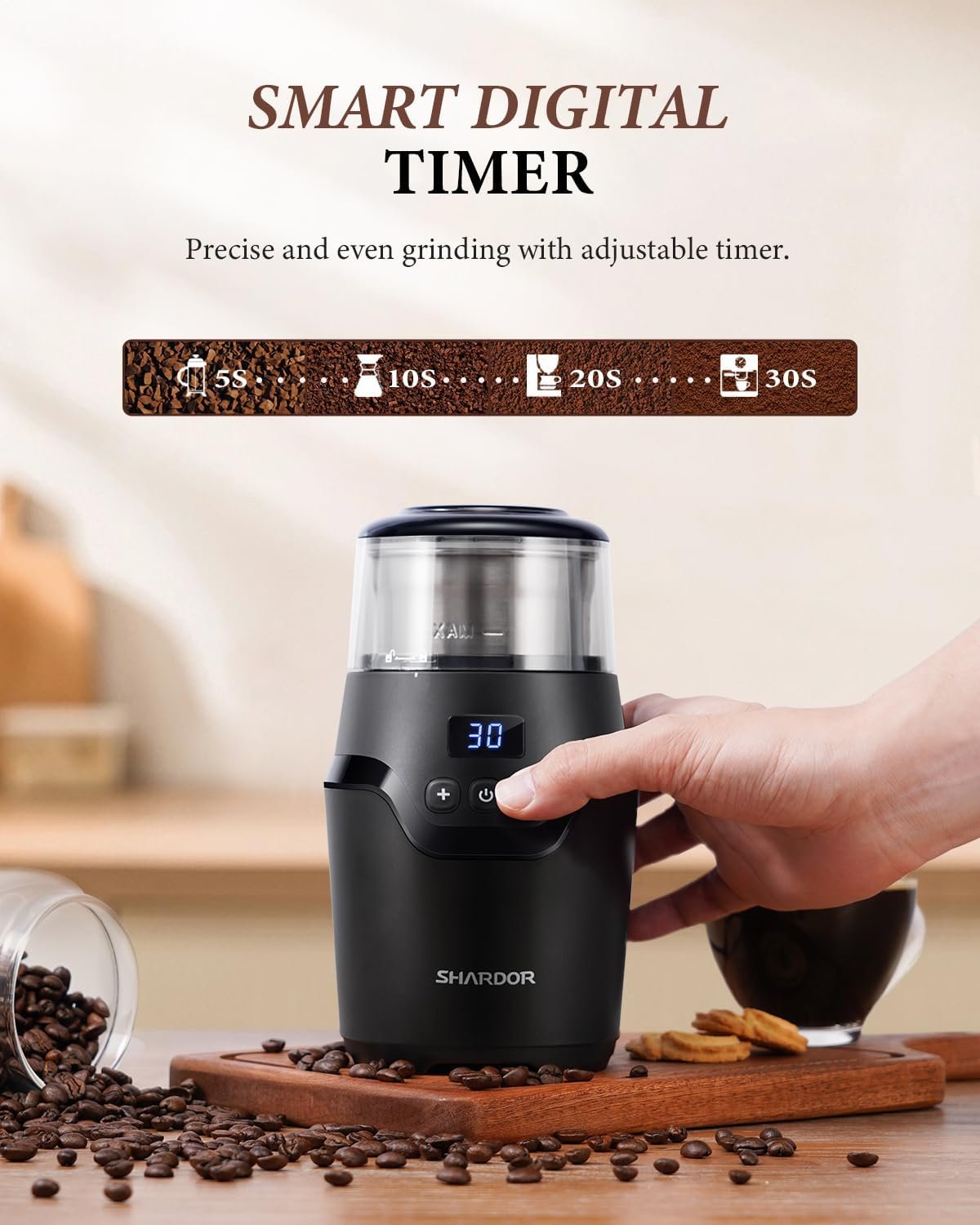 SHARDOR Adjustable Electric Coffee Grinder - image 11