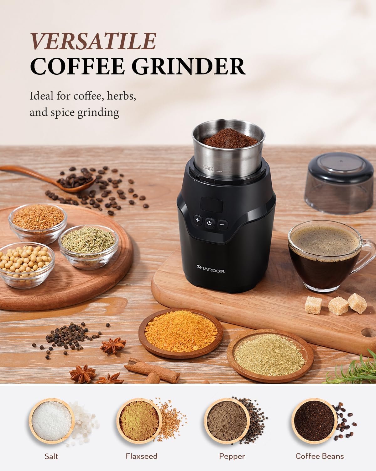 SHARDOR Adjustable Electric Coffee Grinder - image 14