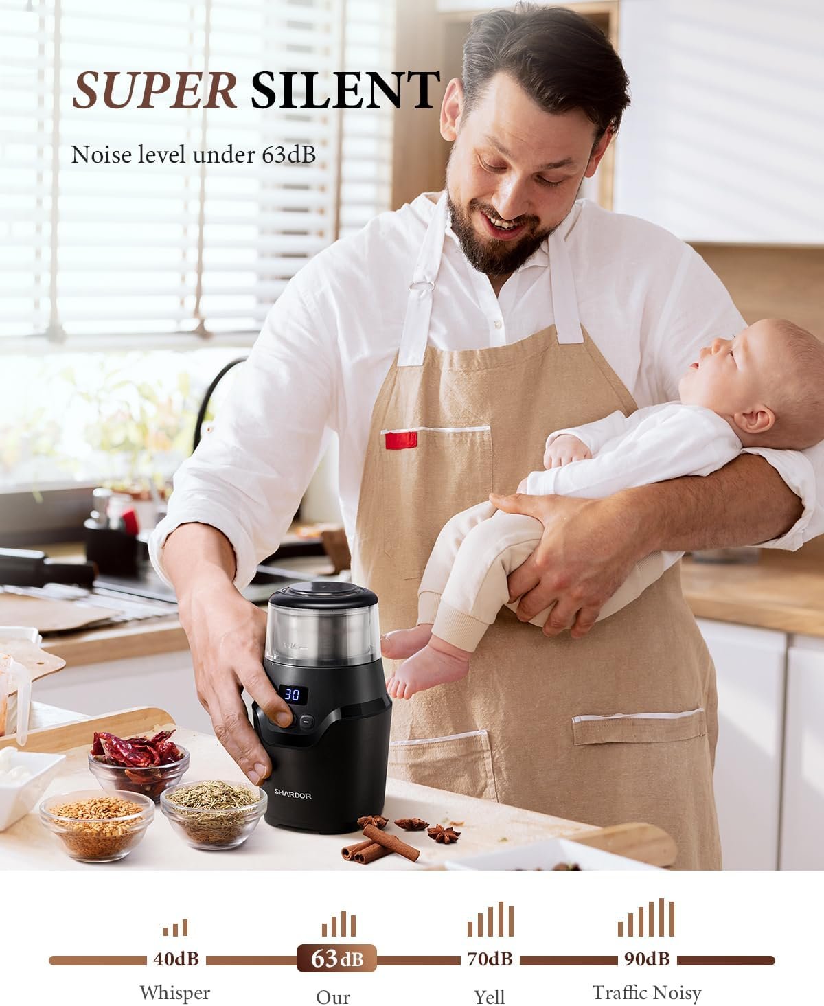 SHARDOR Adjustable Electric Coffee Grinder - image 13