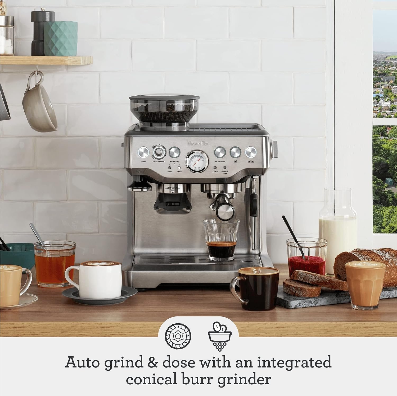 Breville BES870XL Barista Express Espresso Machine, Brushed Stainless Steel - image 9
