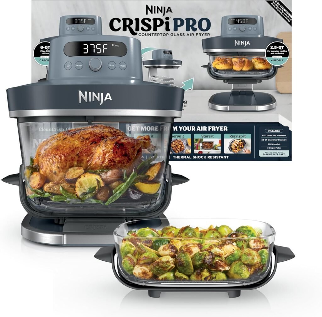 Ninja Crispi Pro Glass Air Fryer Review: 6-in-1 Cooking, Family-Sized Capacity & Glass Containers
