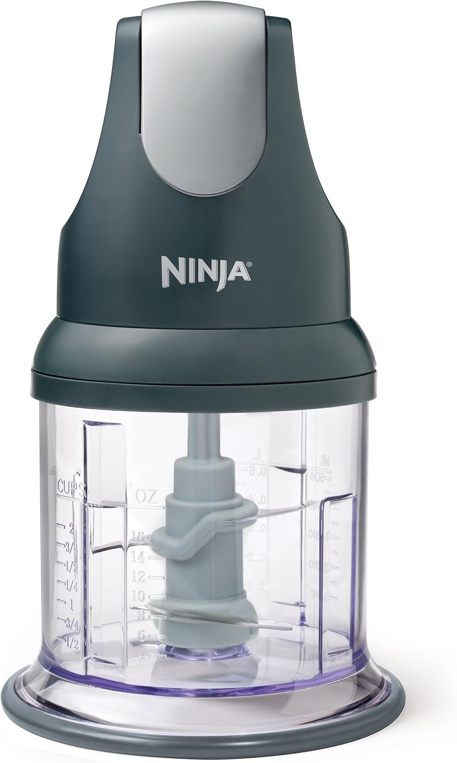 Ninja Express Chop Manual Food Processor, 16oz Bowl, Gray, NJ100GR - Ninja