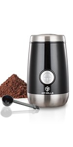 DR MILLS DM-7441W Electric Coffee and Spice Grinder – 150W, SUS304 Stainless Steel, White - image 4