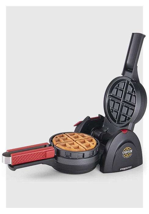 Presto 03510 Ceramic FlipSide Belgian Waffle Maker with rotating design and ceramic nonstick grids